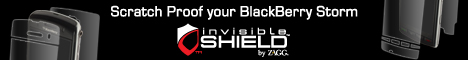 invisibleSHIELD for Blackberry Storm