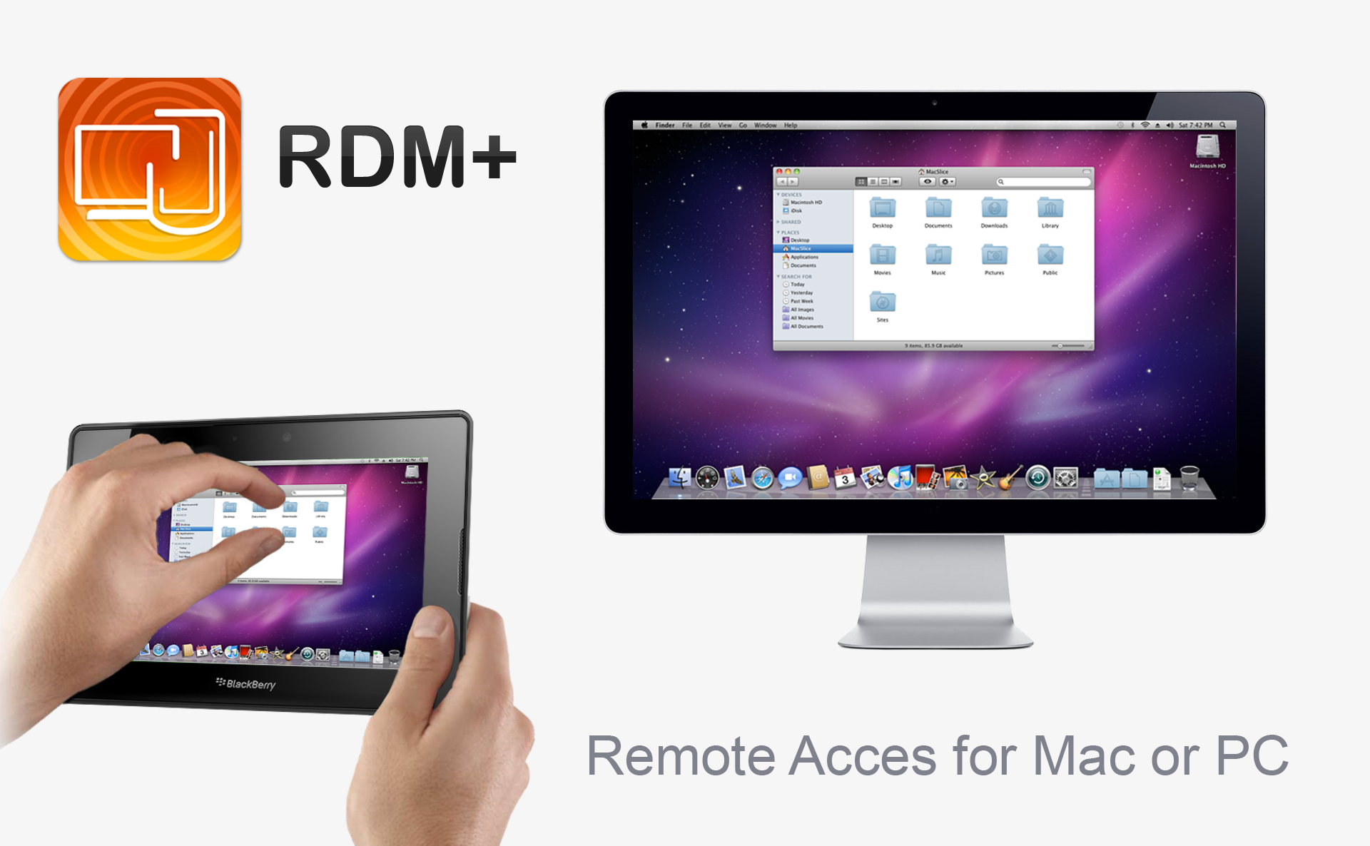 rdmplus-blackberry-playbook RDM+ Remote Desktop App For BlackBerry PlayBook Now Available For PC & Mac