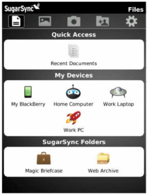 sugarsync-blackberry-app-2 SugarSync Updates BlackBerry App With Direct Folder & SD Card Sync, Added Security