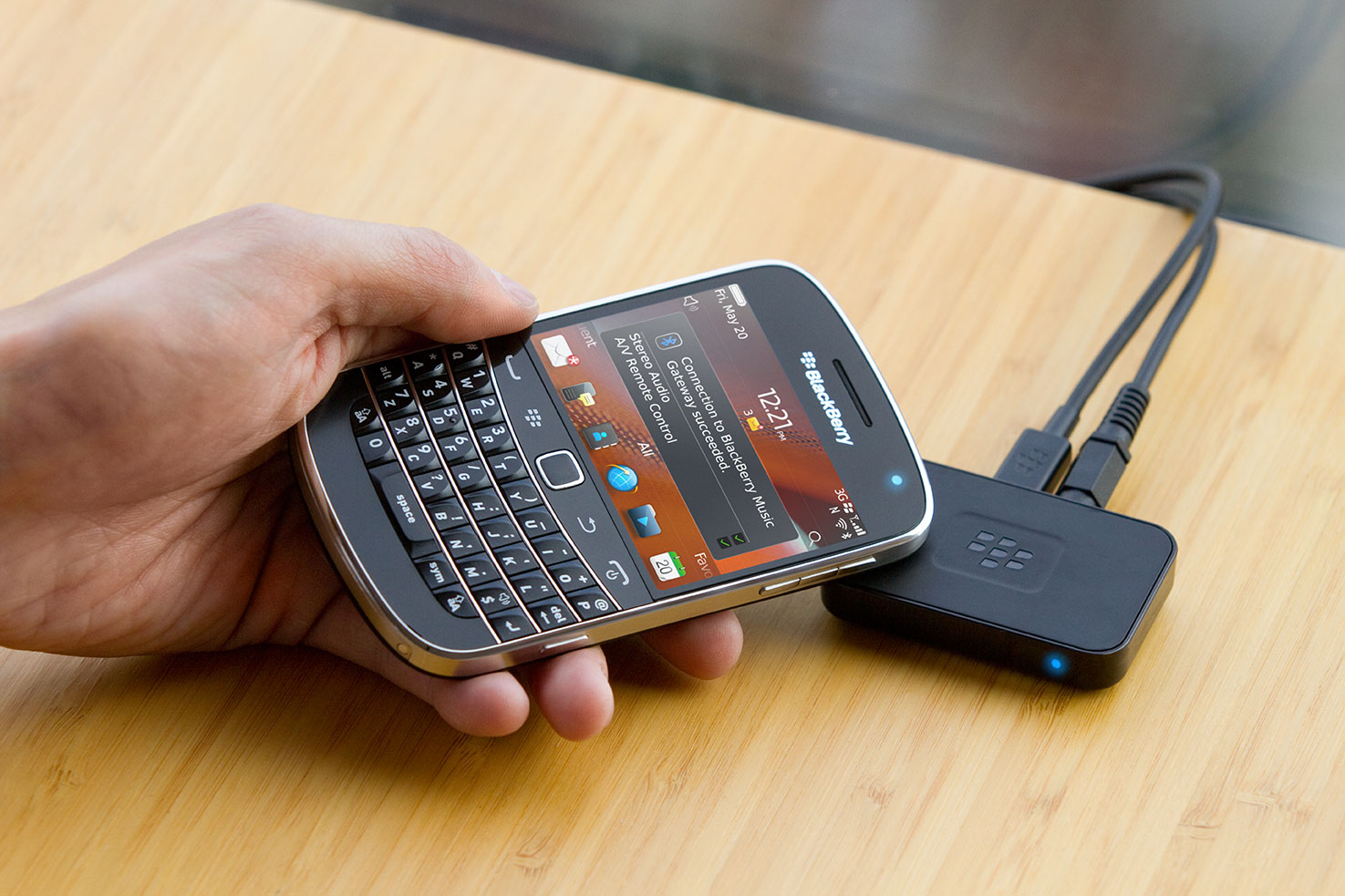Using NFC technology with the Blackberry Music Gateway