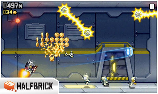 Jetpack Joyride Dodging obstacles