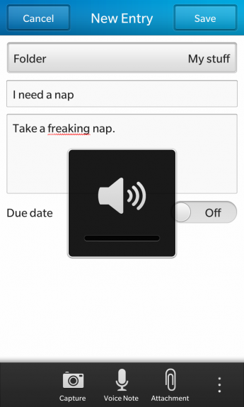 Blackberry Remember Setup moment