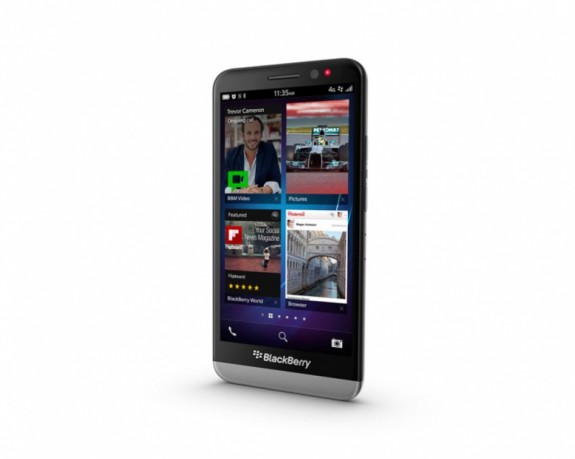 Blackberry Z30 angled